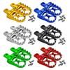 Universal Motorcycle Footpegs Vintage Inspired Design Aluminum Construction Anti Skid Pattern Hassle Less Assembly 2pcs