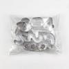 10-Piece Stainless Steel Digital Molds for Cake, Cookie, Pastry, and Fruit Cutting