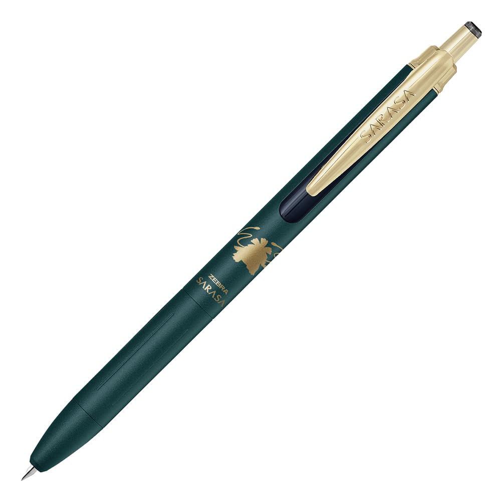 Zebra Sarasa Grand Gel Ballpoint Pen Venusaur Black Ink Green Black Barrel Limited Edition Pokémon 0.5mm P-JJ57-PO-VGB