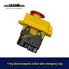 4-Pin Electromagnetic Switch with Emergency Stop for Slicer/Blender, Model 05646