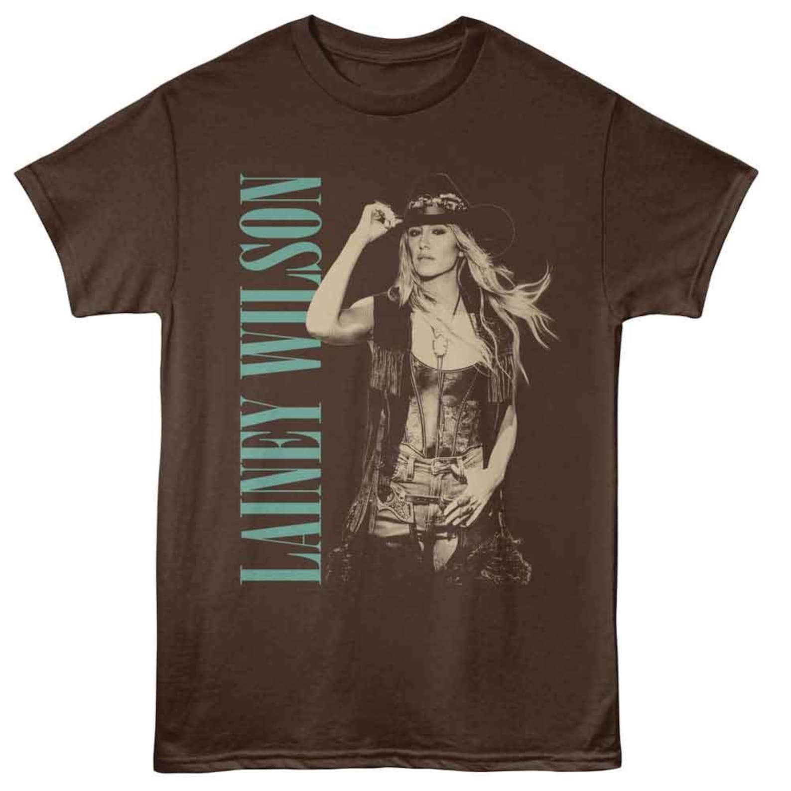 Lainey Wilson Monotone Cowboy Hat Dark Chocolate T-Shirt M