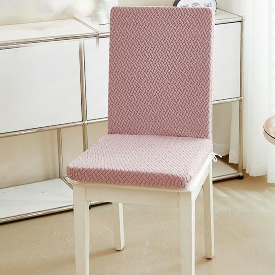 Spisestoltrekk Elastisk Jacquard Stoltrekk med Sittepute Avtakbart Vaskbart Slipcover Stolbeskytter for Hjem Restaurant