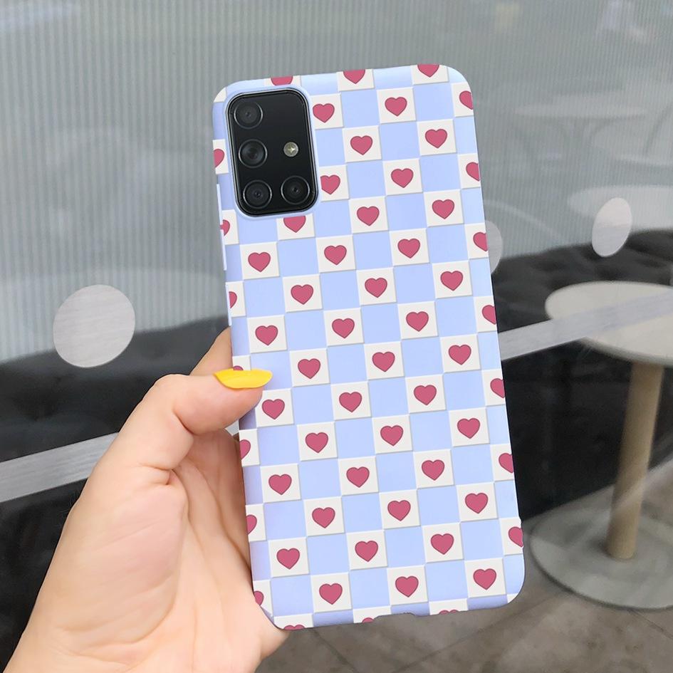 A51 A71 Case For Samsung Galaxy A51 4G Soft Touch Silicon Cover Shockproof Bumper Back Protector Bag for Samsung A 51 A 71 Coque
