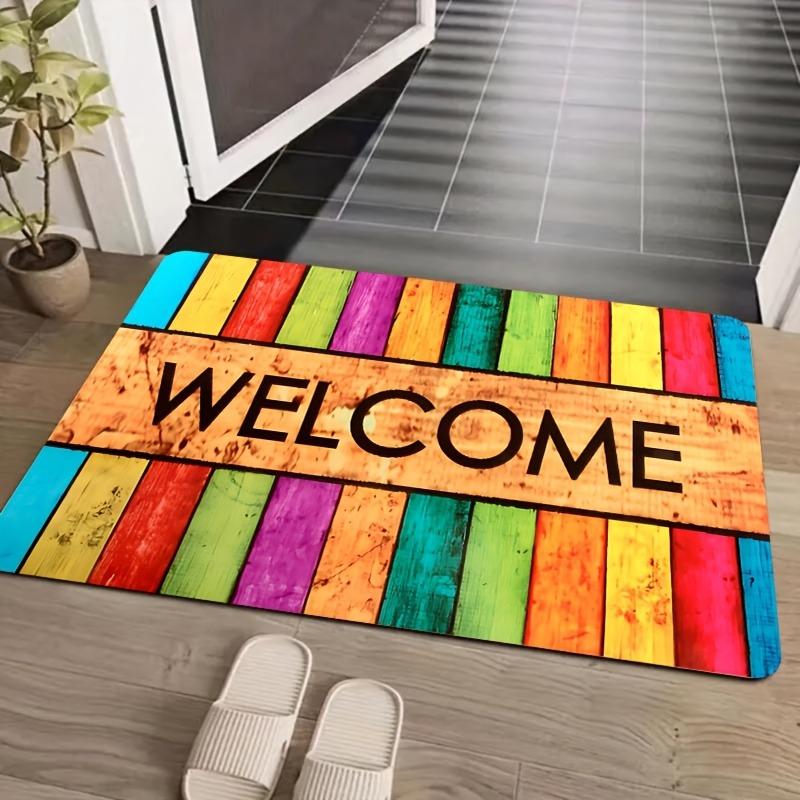 1PC HD Cute Kitten Pattern Door Mats Kitchen Rugs Non-Slip Pop Design Bathroom Rugs Bath Mat Carpet for Home Sink Laundry Decor