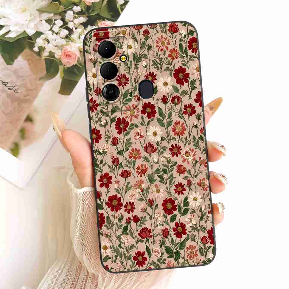 For Tecno Pop 6 Go BE6j Case Simple Style Silicone Shockproof Back Cover Coque For Tecno Pop6 Go POP 6 GO Phone Bumper Shell