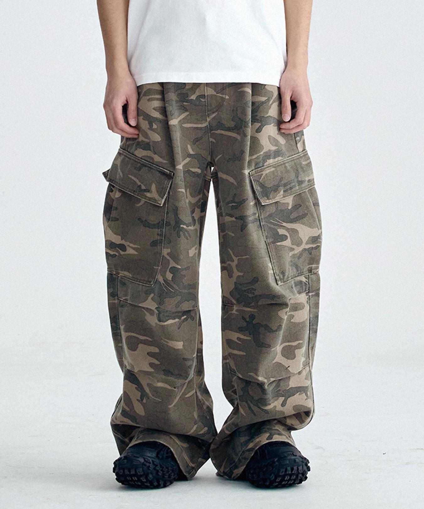 Peulojegteusseuli Urban Khaki Camo Cargo Denim