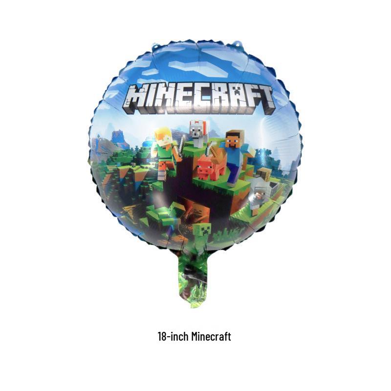 Pixel Creeper & Roblox Game Party Balloons & Flags