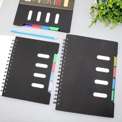 A5 & B5 Loose-leaf Spiral Bound Notebook with Colorful Index PP Material for Planning and Note Taking