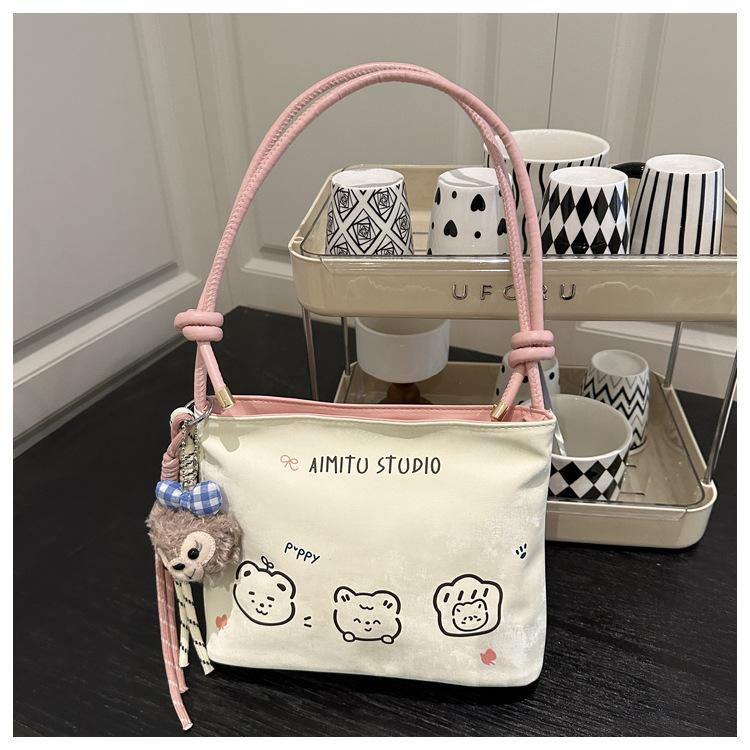 Casual Simple Niche Design Women's Bag Texture Fashionable 2025 Spring New Trend Large Capacity Shoulder Messenger Bag