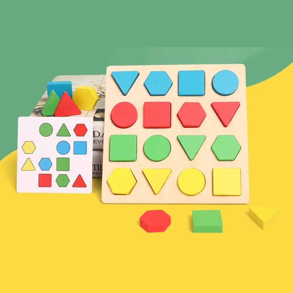 Early Learning Wooden Board Games Wooden Colors Memory Chess  Kids Toys