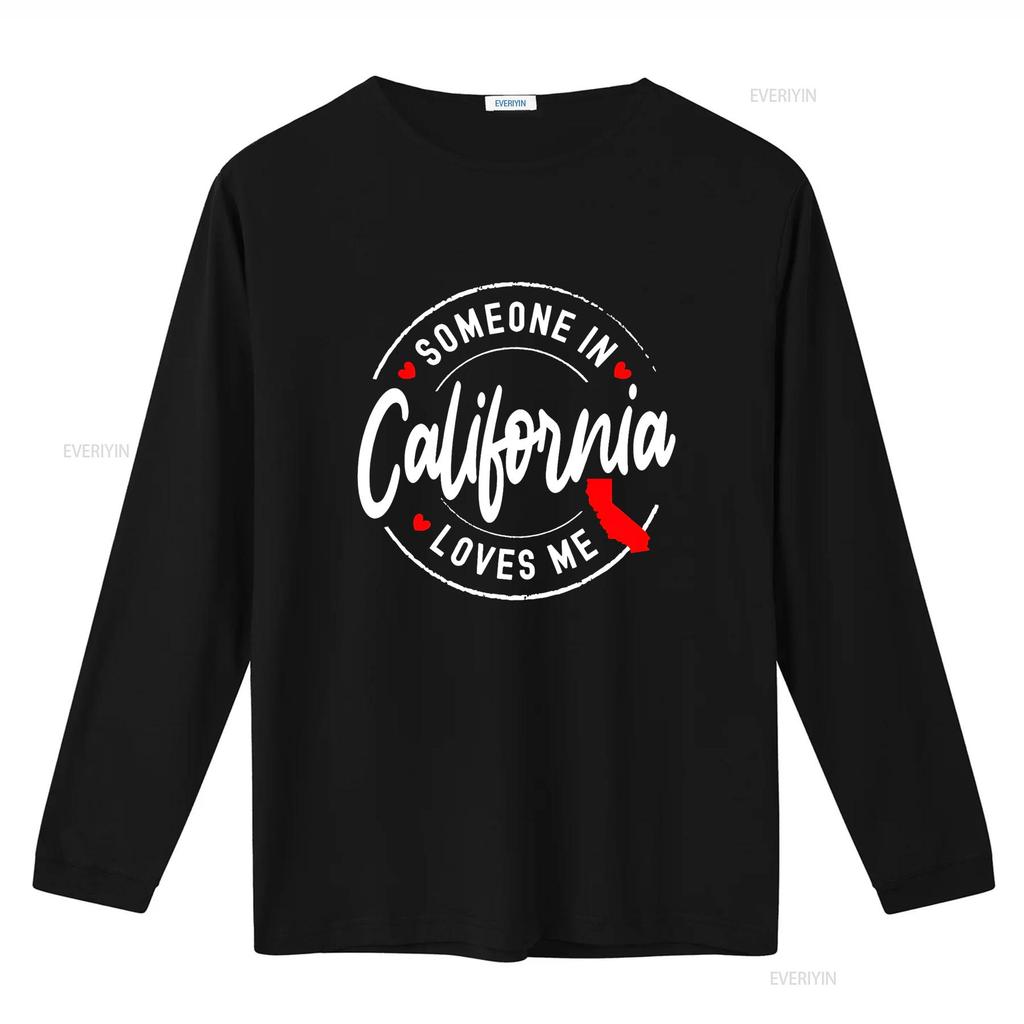 Someone in California Loves Me T Shirt vintage Washed Stretched Stylish Breathable homme Top For Everyday Wear Versatile