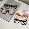 Oversized Reading Glasses Women Fashion Patchwork Rim Blue Light Blocking Optical Frames Trendy New In Presbyopic Eyewear