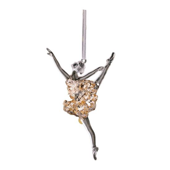 Clear Acrylic Christmas Ornaments Snowflake Tree Elk Butterfly Ballet Dancer Hanging Decoration for Holiday Winter Scene Decoration