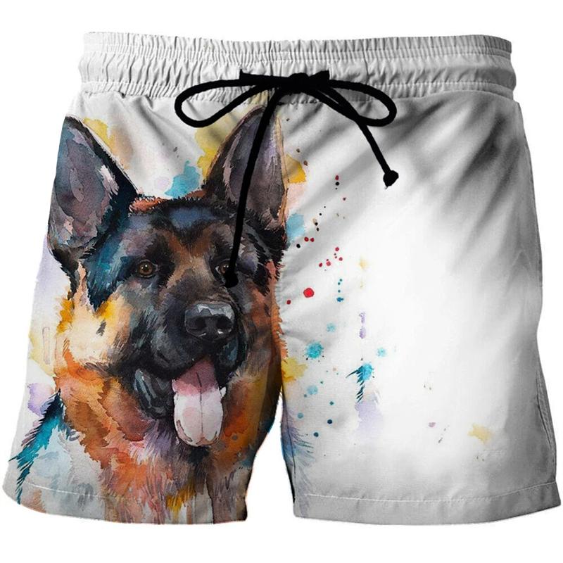 Funny Animal Squirrel Graphic Short Pants Summer Fashion Cute Pet 3D Printed Beach Shorts For Men Casual Trunks Gym Trousers