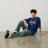 MLB College Style Series T Shirts Unisex Blue Crew Neck Moderate Straight Fit 3ATSV0243-43RBS