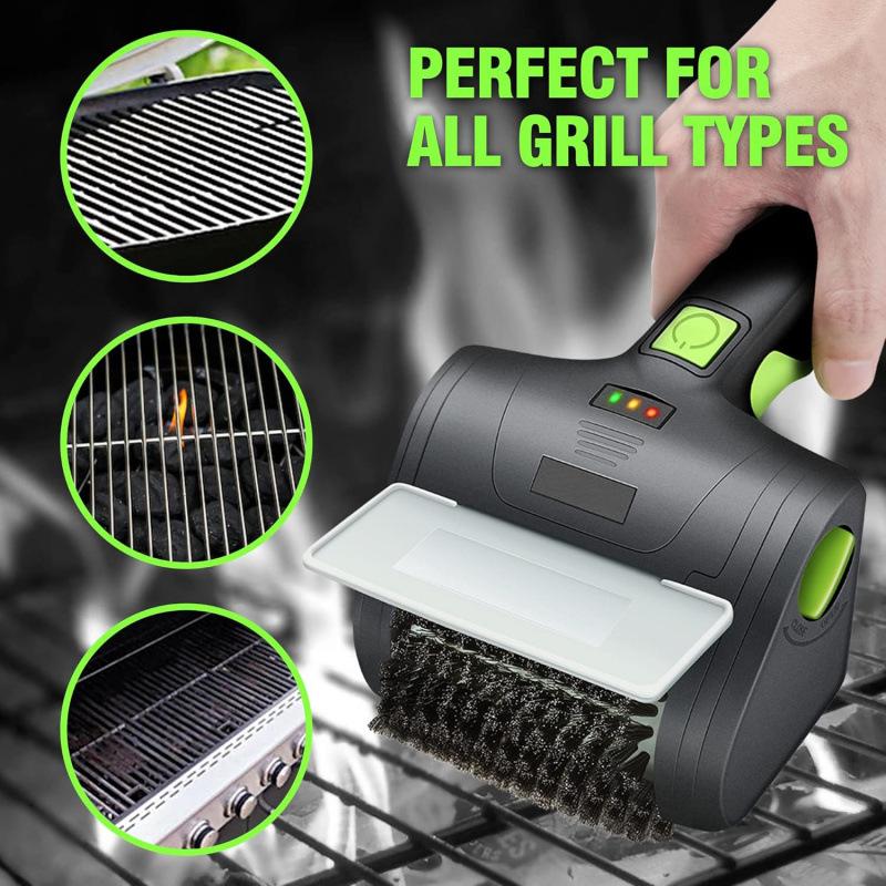 Kabellose Elektrische Grillbürste Picknick Camping BBQ Grill Drahtbürste Badezimmer Fliesen Badewanne Reinigungsbürste
