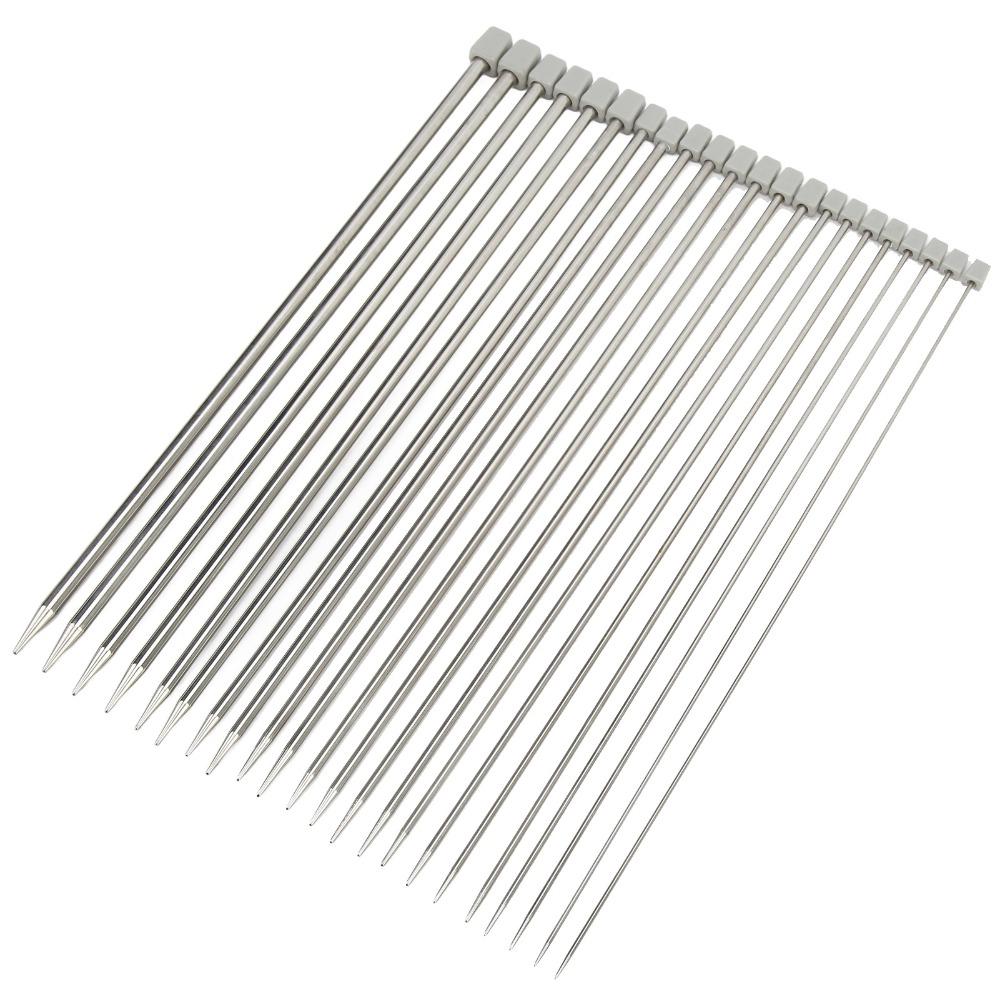 22pcs Individually Packed Knitting Needles Set Smooth Surface Straight Knitting Needles  DIY Craft