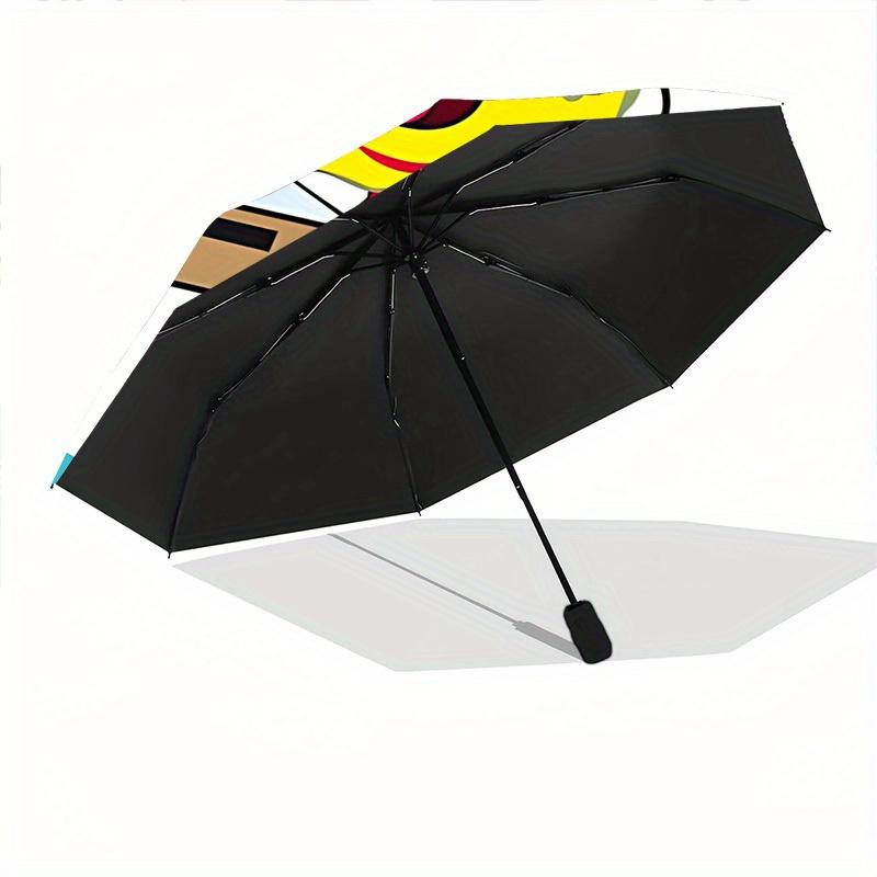 1pc SpongeBob Automatic Opening/closing Umbrella, Compact Travel Umbrella - - Festive Accessory, Sturdy Ribs Yy250807103