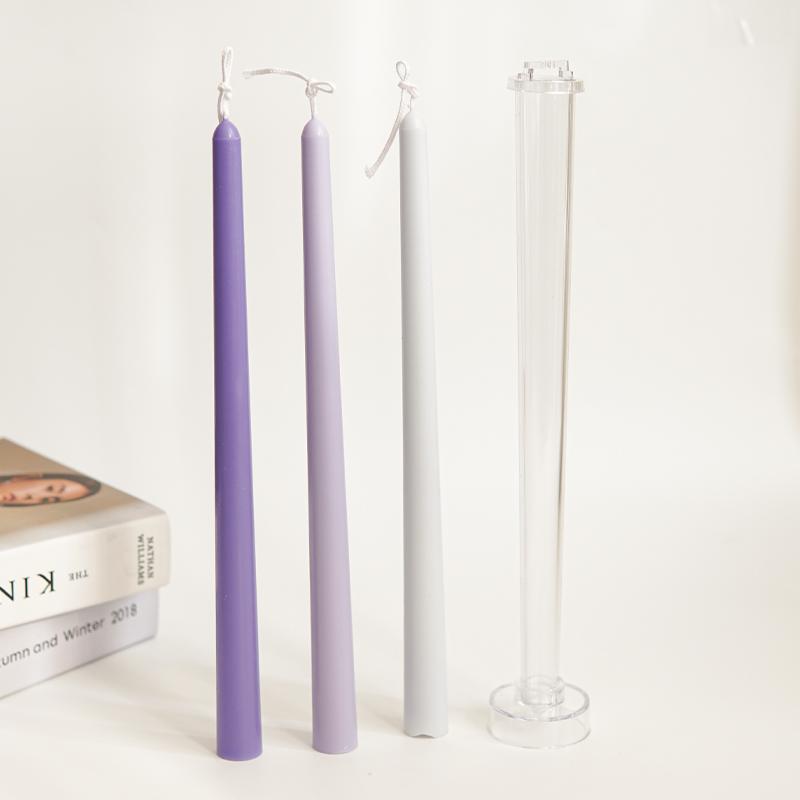 25.5cm Long Pole Candle Mold DIY Insert Pole Aromatherapy Candle Making Tool Acrylic Plastic Molds Candlelight Dinner Candle