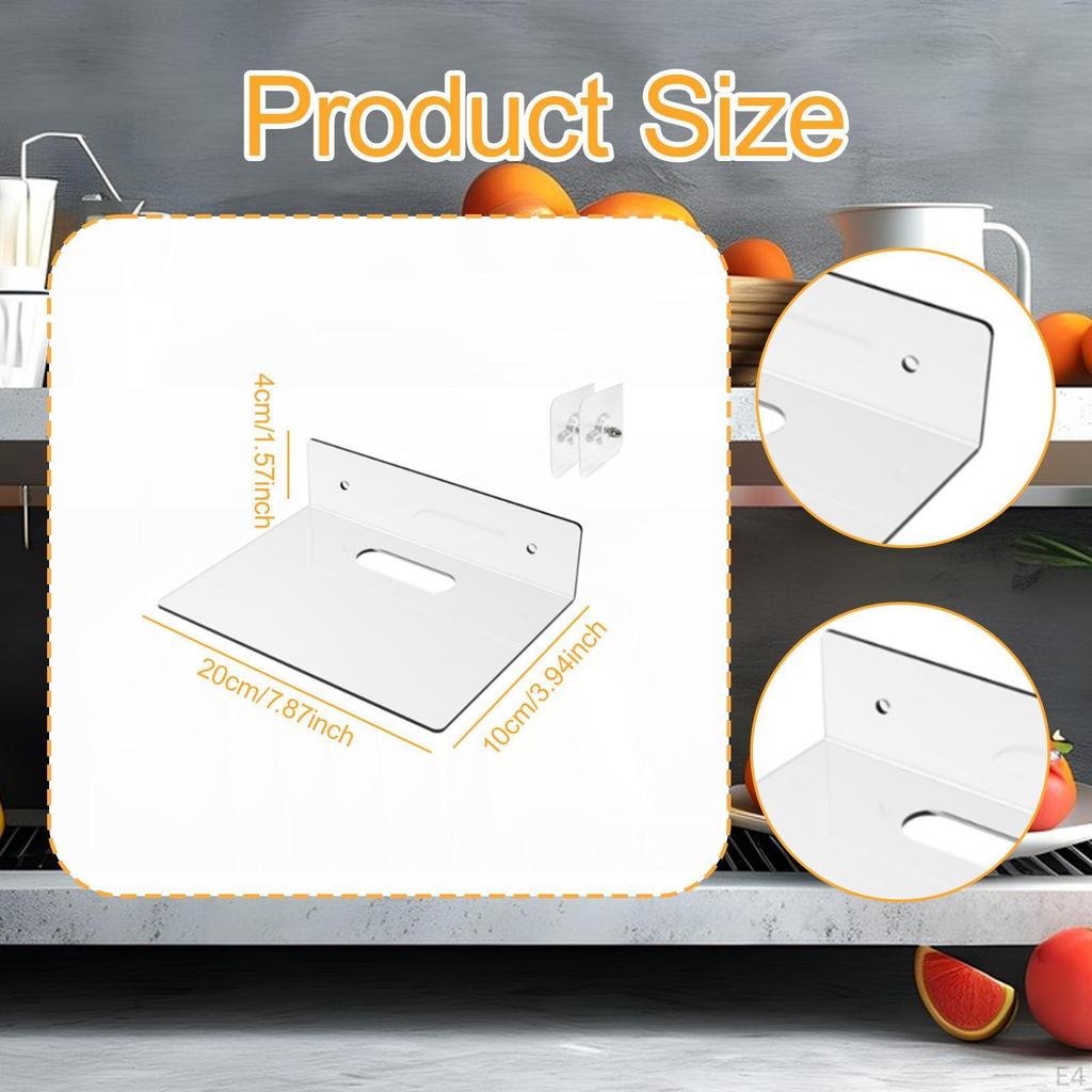 Floating Shelf for Wall Storage Rack Clear Organizer Home Decor And Figurines