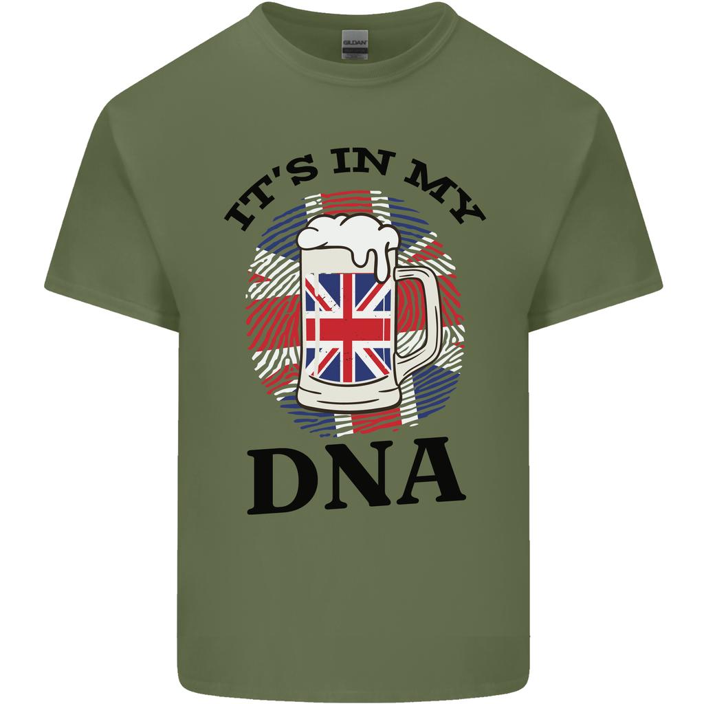 British Beer Its in My DNA Union Jack Flag Unisexs Light Cotton TShirt