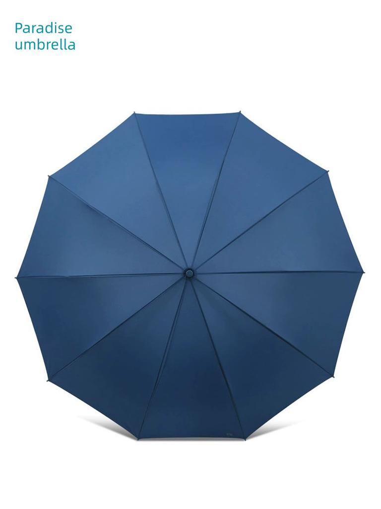 Paradise Umbrella Semi-automatic Extra Large Rain Umbrella Straight Rod Long Handle Storm Umbrella Double Reinforced Thick Men and Women