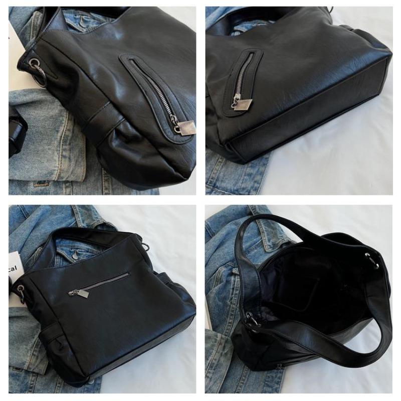 Retro Women's PU Leather Handbag Large Capacity Shoulder Bags Ladies Soft Leather Crossbody Bags for Daily Commute Work Shopping and Weekend Outings