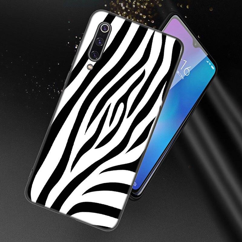 Husă cu Textură de Zebră Vaca Dalmațian Alb Negru Pentru Xiaomi Redmi 7 7A 8A 9i 9A 9C 10 10A 10C K20 Note 5 6 Mi 8 9 9T Pro A2 Lite