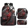 Animation Peripheral Chainsaw Man School Bag Middle School Student Simple Lightweight Large Capacity Animation Secondary Backpack Satchel Pencil Bag