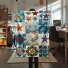 Ocean Retro Print Flannel Blanket, High quality Comfortable for All Seasons, Home Decor, Warmth and Comfort, Perfect for Christmas Gifts80