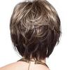 Synthetic Wig Blonde for Women Mixed Brown Short Wave Hair Cosplay Daily Use Wig Heat Resistant Wigs