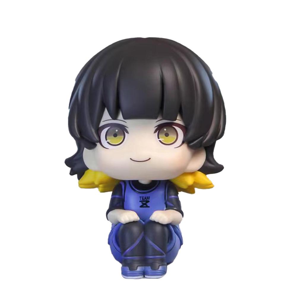 11CM Isagi Yoichi Doll Blue Lock Action Figures Q Version Chigiri Hyoma Bachira Meguru Nagi Seishiro Figure PVC Ornament Toys