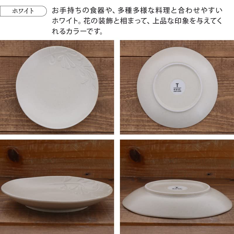 EAST Table 15cm Matte Numi White Made In Microwave and Dishwasher Product Plate, Medium, Japan, Safe, Number 31-016-01