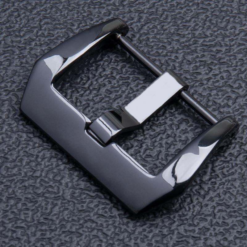 Stainless Steel Pin Tang Buckle Rubber Leather Watchband 18mm 20mm 22mm 24mm 26mm For Panerai Wristband Screw Clasp Accessories