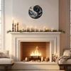 Metal Wall Art Yin Yang Decor Aluminum Round Wall Decor Weather Resistant Modern Home Decor High Definition Print
