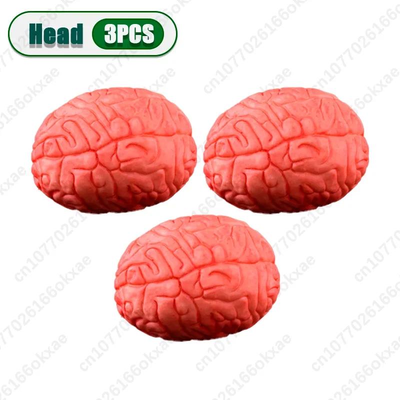 1-5PCS Halloween Horror Simulation Human Limbs Props Fake Hands Feet Brain Heart Haunted House Party Decoration Accessories