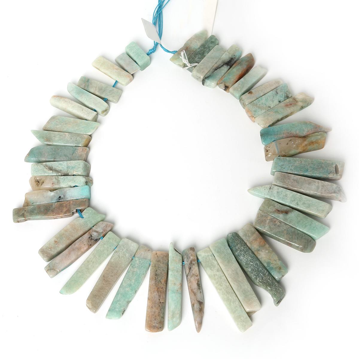 

Плоские Каменные Бусины с Горизонтальным Отверстием, Натуральные Бусины для Браслета, Ожерелья DIY