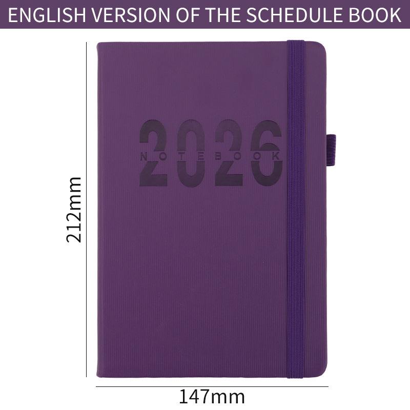 2026 Cross-Border Daily Planner: 365-Day Journal & Time Management Notebook