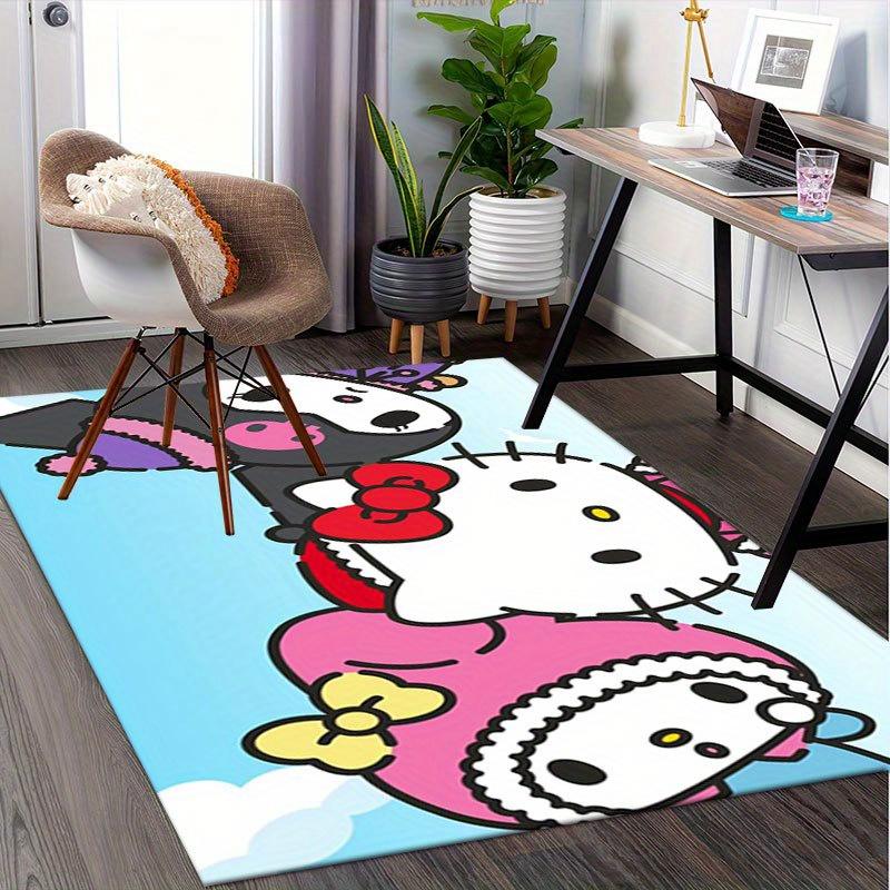 1pc Sanrio Melody Mermaid Printed Office Carpet Rectangle Rug Under The Table,Perfect Room Decor for Living Room, Bedroom, Kitchen, Non-slip Floor Mat