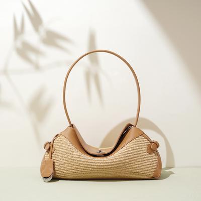 Large Capacity Shoulder Bag Versatile Hand-woven Armpit Bag Simple and Fashionable Messenger Bag