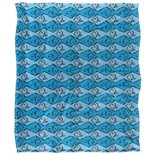 JQ Licensing Silky Patterned Fishing Supersoft Blanket
