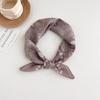 Japanese retro literary and artistic style 18 cotton and linen cashew flower silk scarf thin square scarf high-end fashion versatile accessories scarf