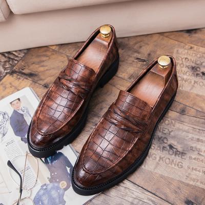 Scarpe Casual da Uomo in Vera Pelle di Marca Designer Mocassini Rialzati Scarpe Basse da Uomo Leggere per Affari Consegna Gratuita