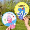 4Pcs Mini Cute Folding Fan Cute Cool Fan Portable Foldable Round Fans  Kids Gift