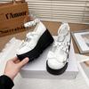 Fashion Original Punk Style Mary janes Round Head Thick Bottom Platform Shoes Female Y2K Rivet Wedges Heel Women Girls Leather Pumps