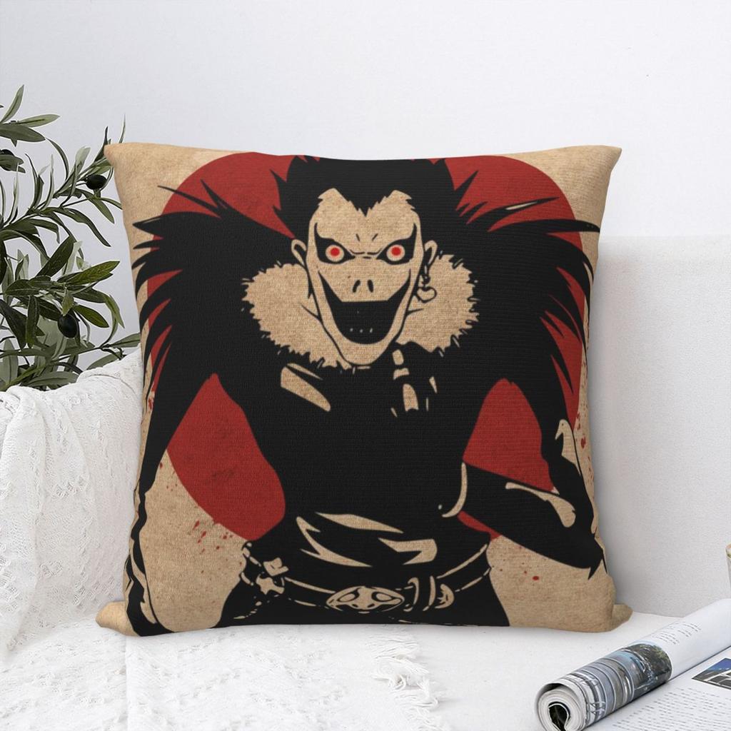 Anime Death Note Japan Manga Ryuk Kissenbezüge Polyester Sofakissenbezug Kreativer Dekorativer Kissenbezug 40*40