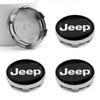 4 Stück 60MM Auto Radmitte Nabenkappe Autozubehör für Jeep JK Gladiator Compass Renegade Grand Cherokee Wrangler