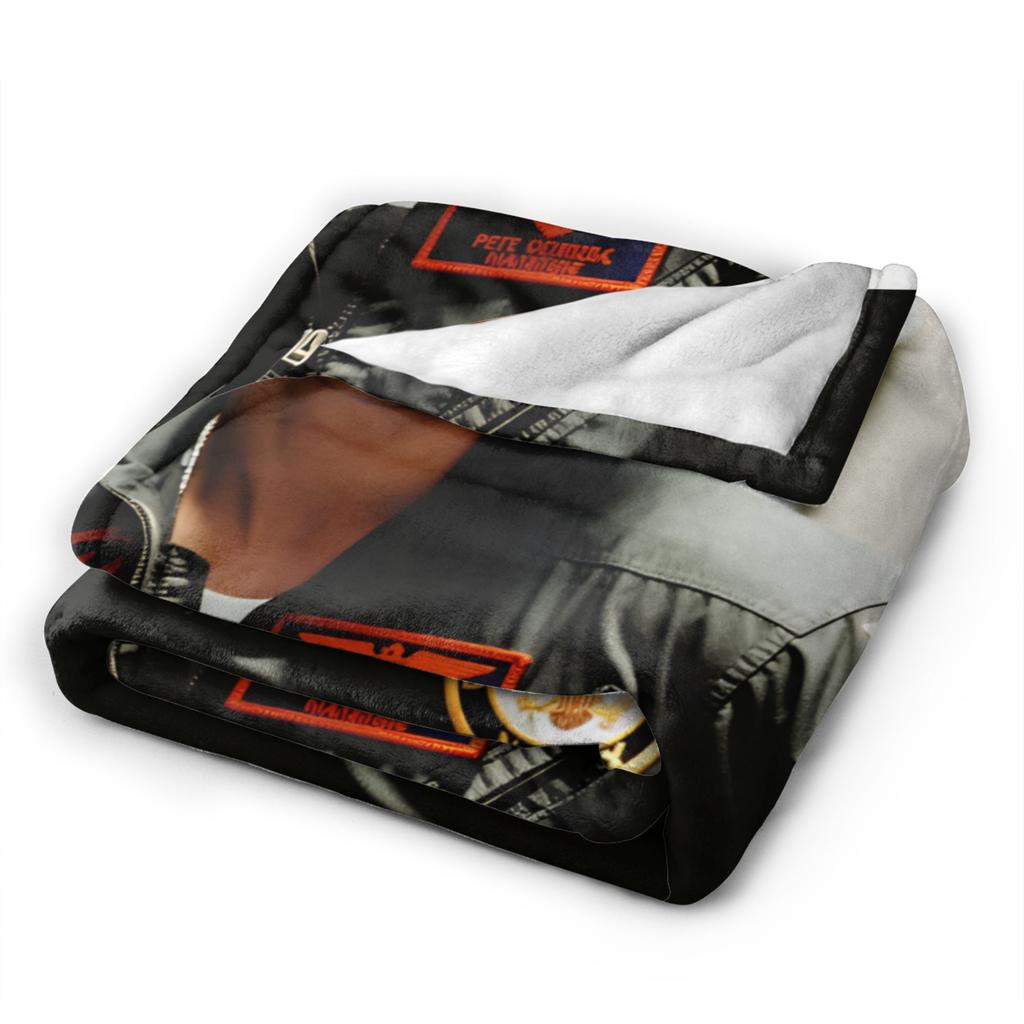 Top Gun Classic Movie Sign 3D Soft Warm Blanket Child Plush Throw Blanket Print Home Decor Flannel Bedspread Sofa Bed Cover