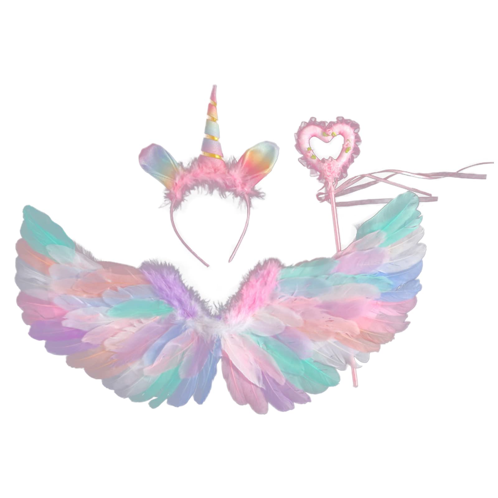 

Костюм единорога повязка на голову крылья дети перья костюм феи косплей [TOMMYFIELD]