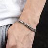 2026 Pendant Retro Style Silver Plated Bracelet Trendy Men's Simple Style